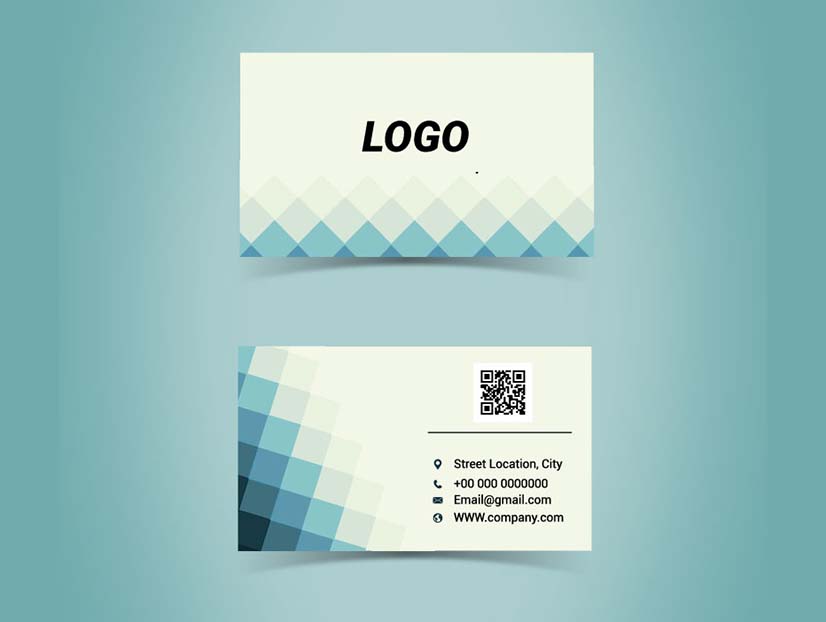 Free geometric business card design